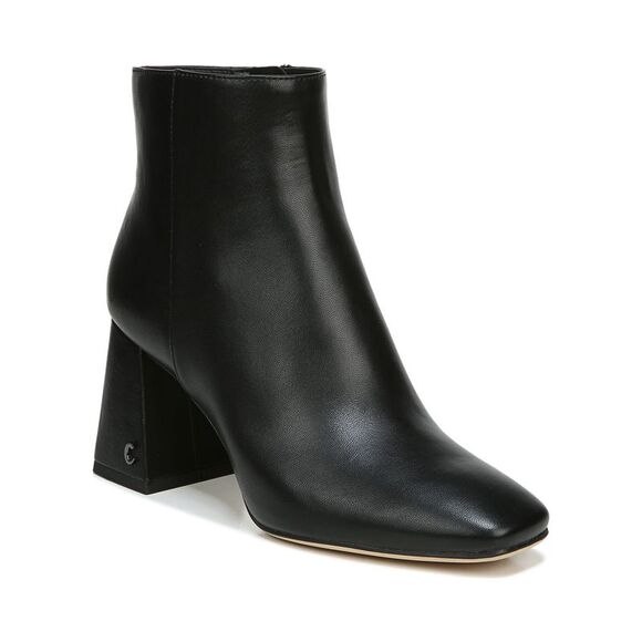 CIRCUS BY SAM EDELMAN Womens Black Padded While Square Toe Flare Booties 12 M - Picture 1 of 4